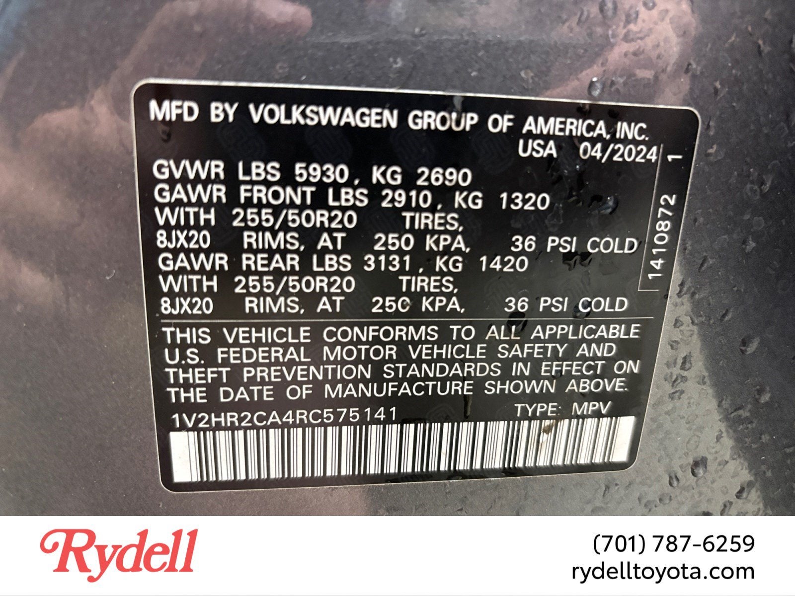 2024 Volkswagen Atlas 2.0T SE w/Technology