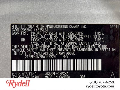 2011 Toyota RAV4 Base