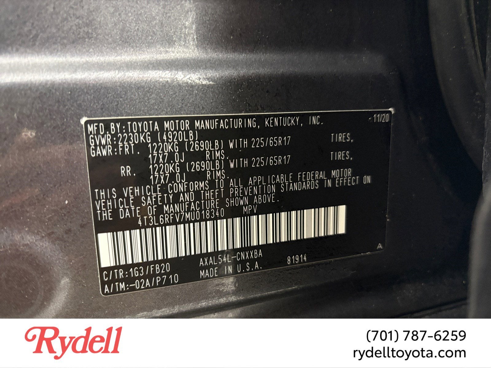 2021 Toyota RAV4 Hybrid LE