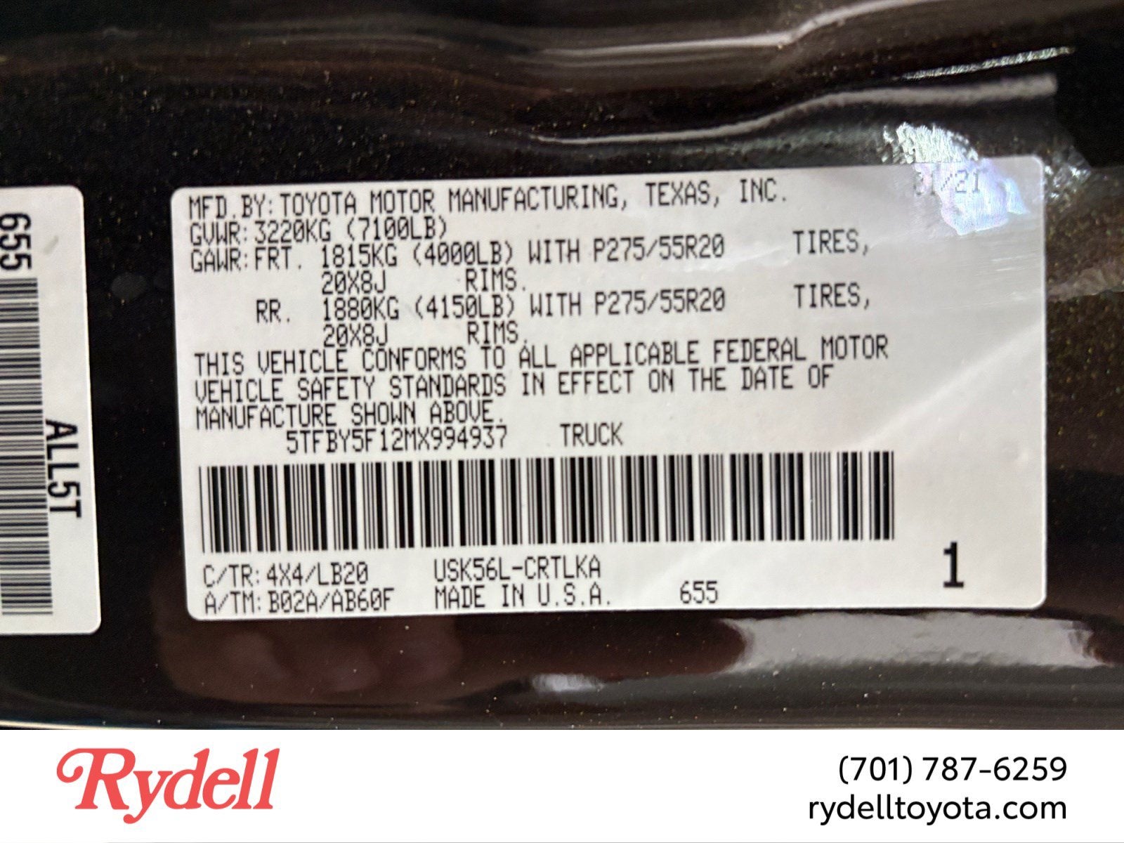 2021 Toyota Tundra 4WD Limited