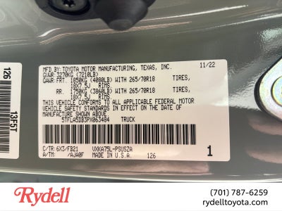 2023 Toyota Tundra 4WD SR5