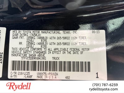 2024 Toyota Tundra 4WD Capstone Hybrid