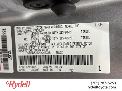 2025 Toyota Tundra 4WD Limited