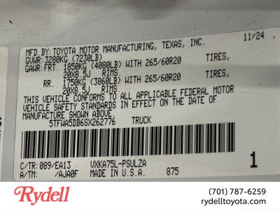 2025 Toyota Tundra 4WD Limited