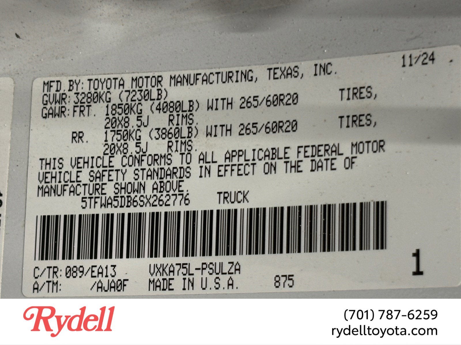 2025 Toyota Tundra 4WD Limited