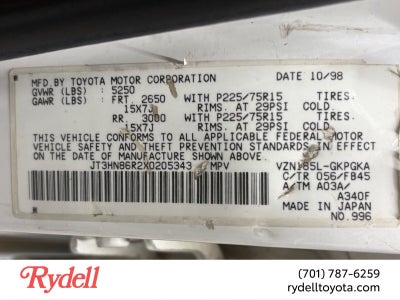 1999 Toyota 4Runner SR5