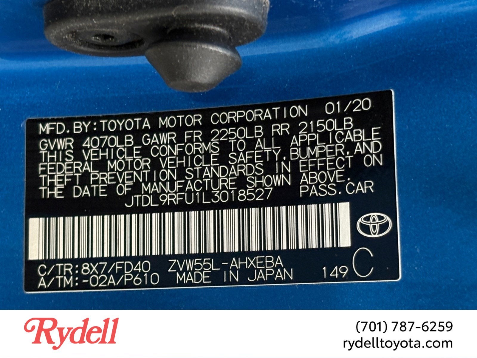 2020 Toyota Prius LE