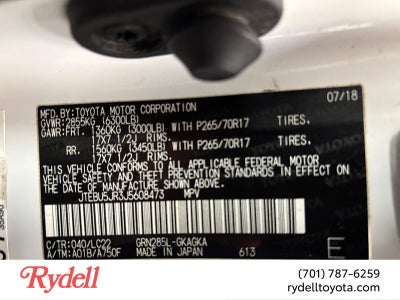 2018 Toyota 4Runner TRD Offroad Premium