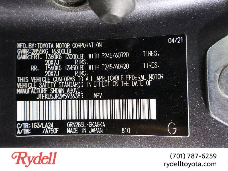 2021 Toyota 4Runner Limited