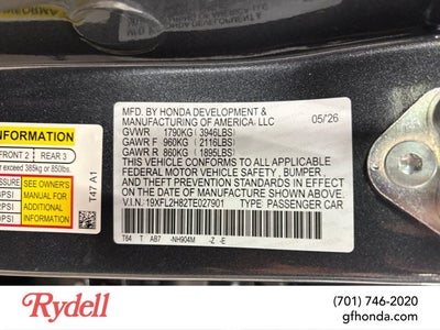 2026 Honda Civic Hatchback Sport