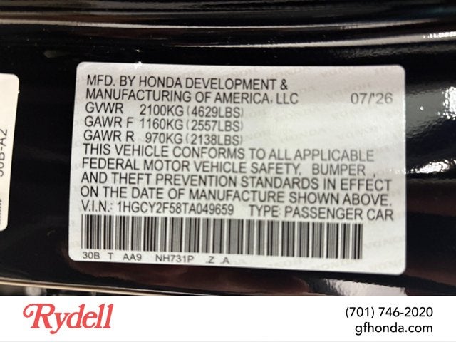 2026 Honda Accord Hybrid Sport