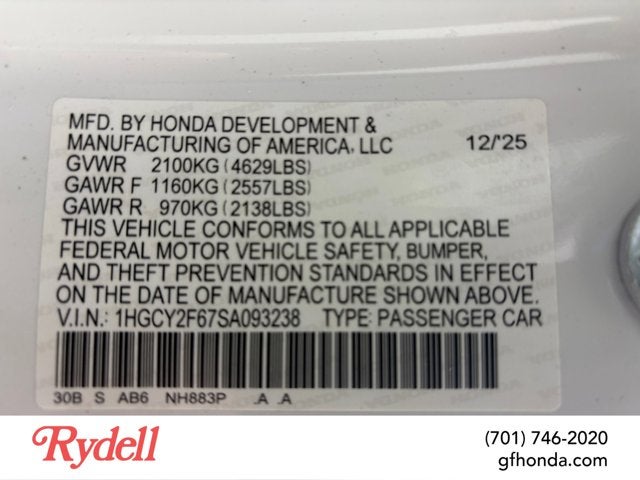 2025 Honda Accord Hybrid EX-L