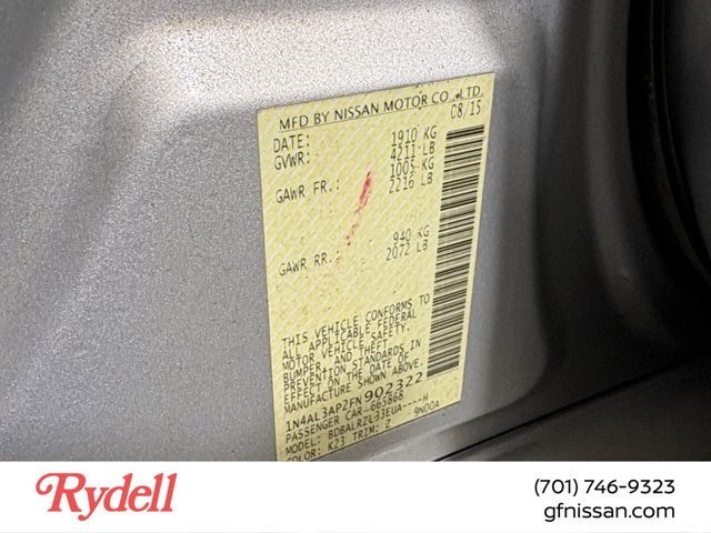 2015 Nissan Altima 2.5 SL