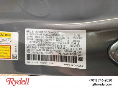 2026 Honda Civic Sedan Sport