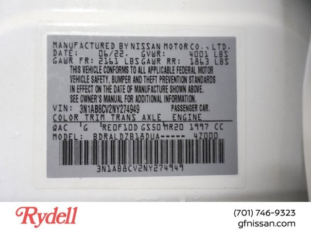 2022 Nissan Sentra SV