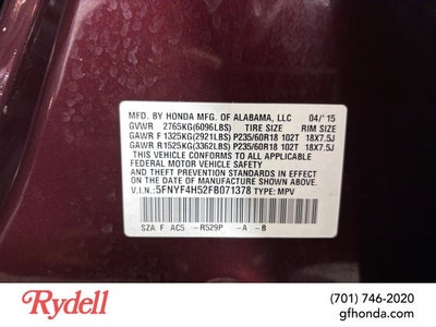 2015 Honda Pilot EX-L