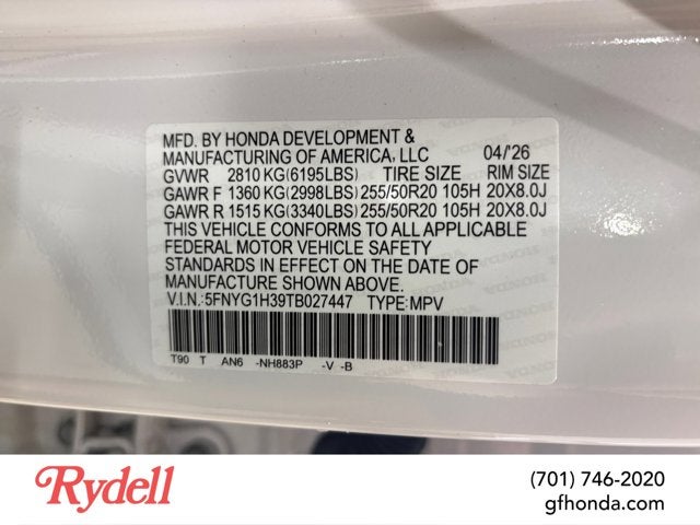 2026 Honda Pilot Sport