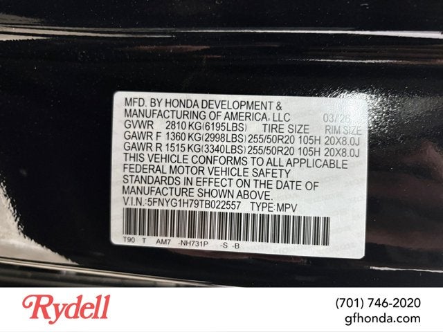 2026 Honda Pilot Touring