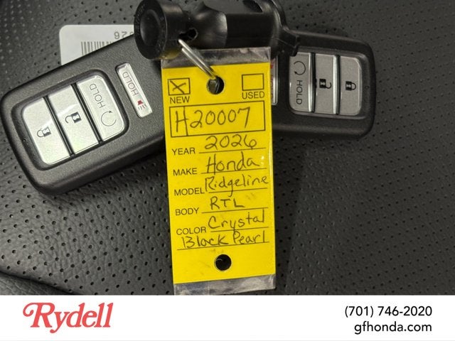 2026 Honda Ridgeline RTL