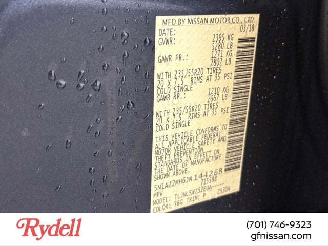 2018 Nissan Murano Platinum