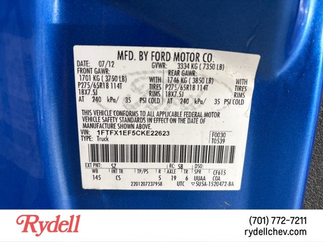 2012 Ford F-150 STX
