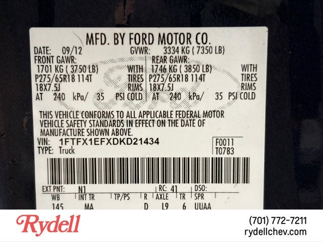 2013 Ford F-150 XLT