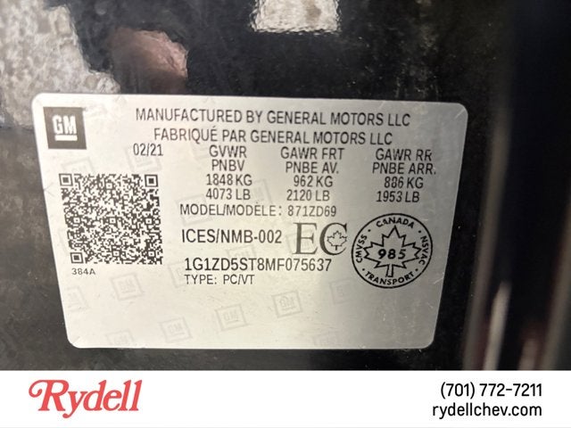 2021 Chevrolet Malibu LT