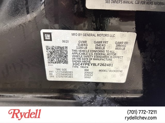 2020 Chevrolet Silverado 2500HD LTZ