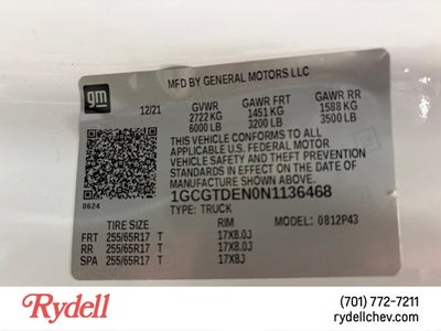 2022 Chevrolet Colorado 4WD Z71