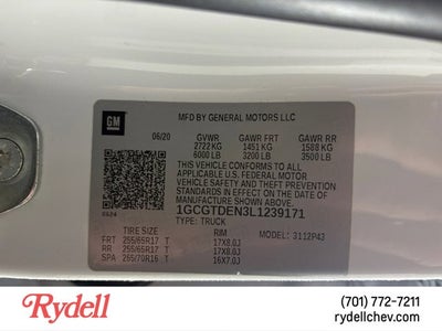 2020 Chevrolet Colorado 4WD Z71