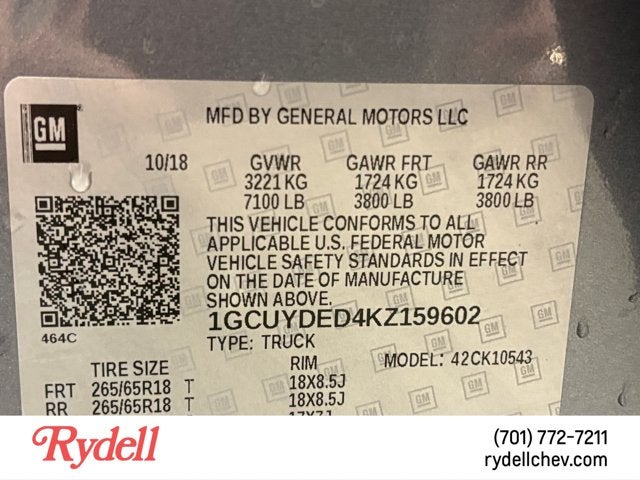 2019 Chevrolet Silverado 1500 LT