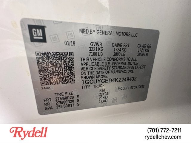 2019 Chevrolet Silverado 1500 LTZ