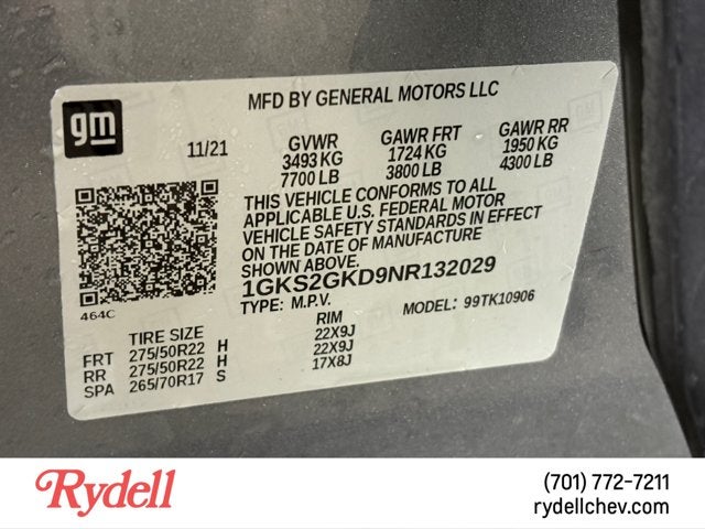 2022 GMC Yukon XL SLT
