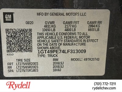 2020 GMC Sierra 2500HD AT4