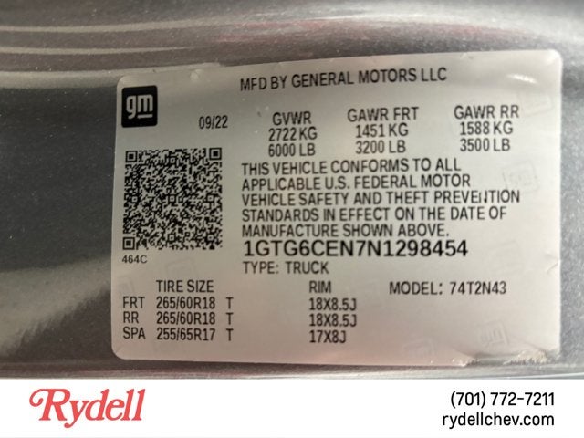 2022 GMC Canyon 4WD Elevation
