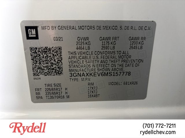 2021 Chevrolet Equinox LT