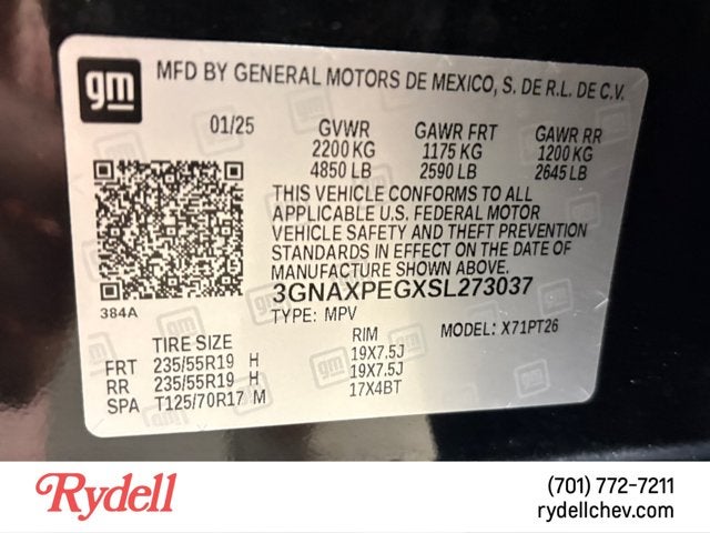 2025 Chevrolet Equinox AWD LT