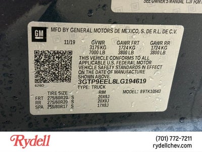 2020 GMC Sierra 1500 AT4